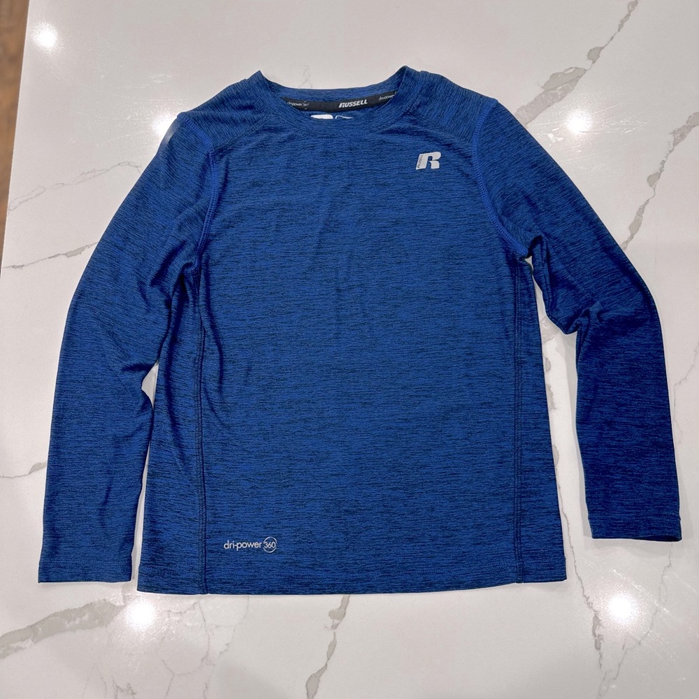Russell Blue Long Sleeve Activewear Shirt Size XS (4/5)